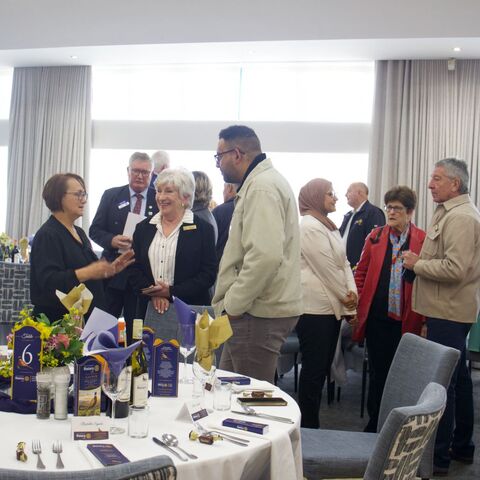 Guests mingling